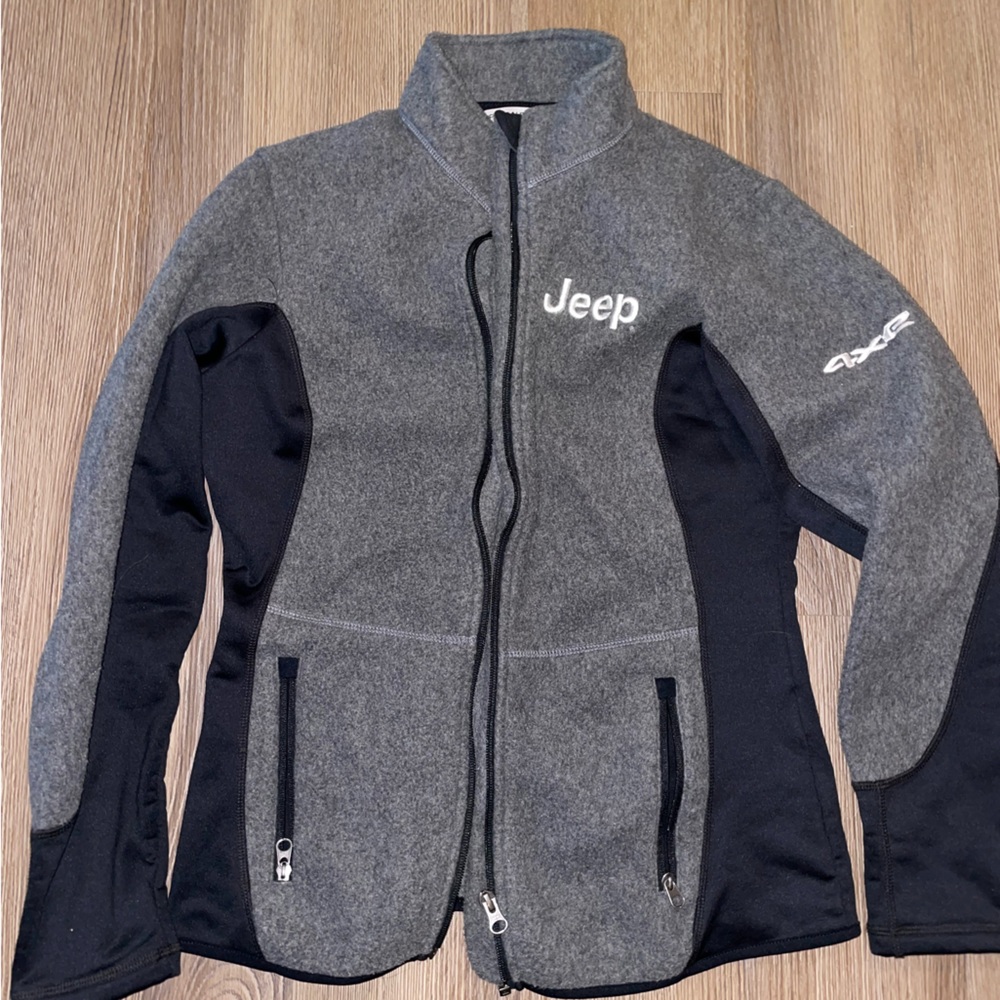 Womens Jeep fleece jacket, port authority brand